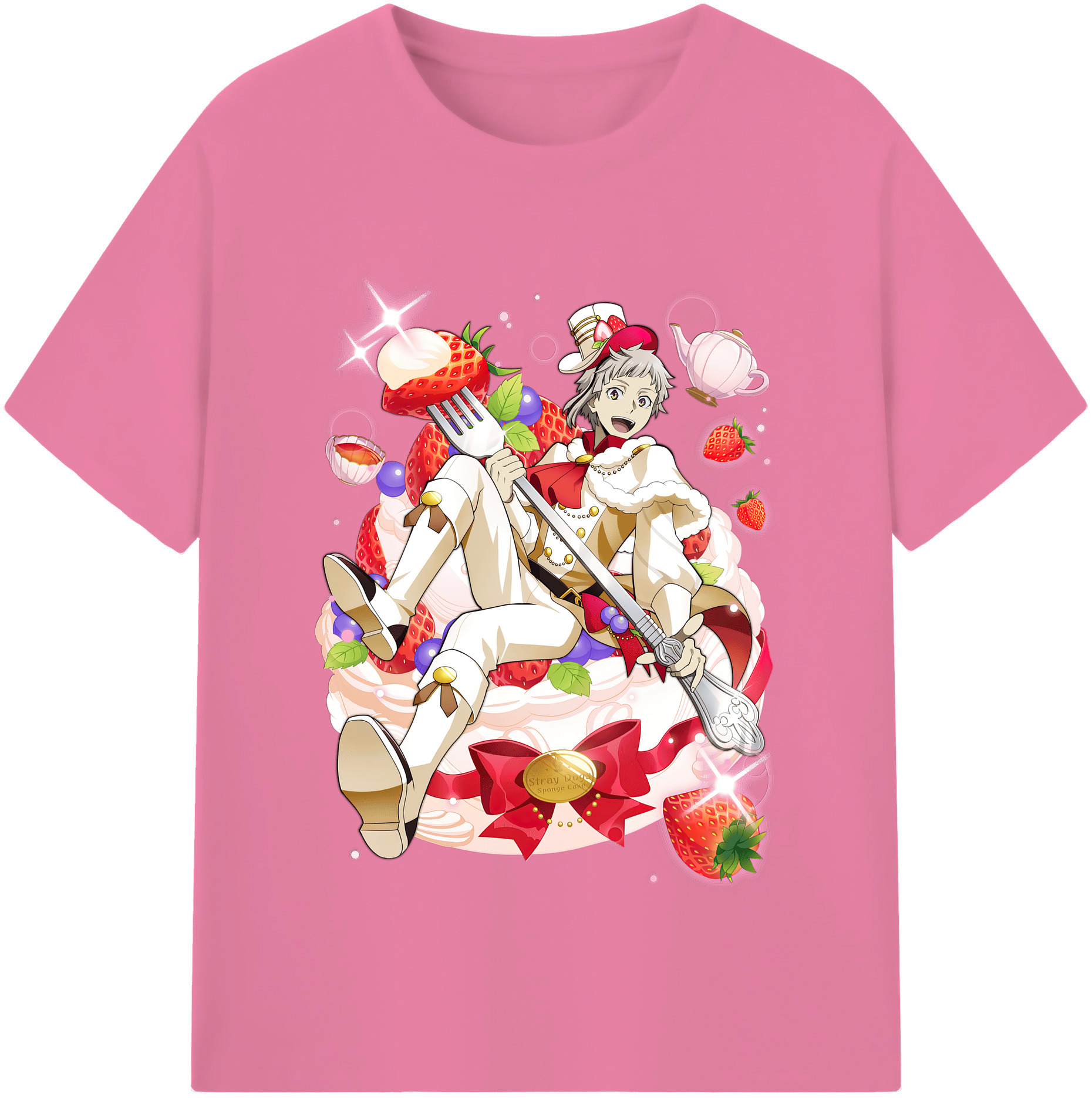 （画像用） 文豪ストレイドッグス Bungo Stray Dogs 綿100％半袖Tシャツ（フロントプリント）